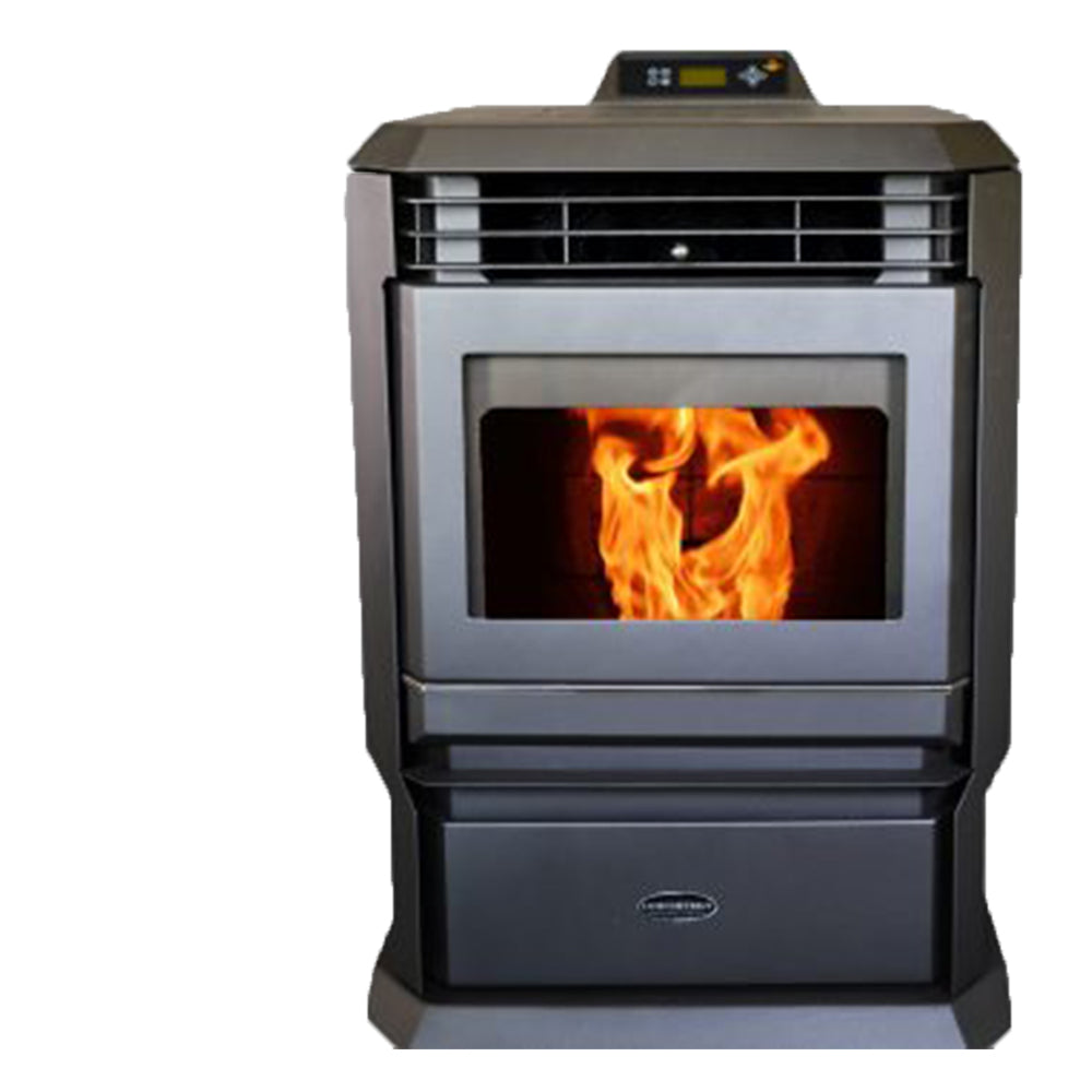 ComfortBilt HP61 pellet stove in Black — front