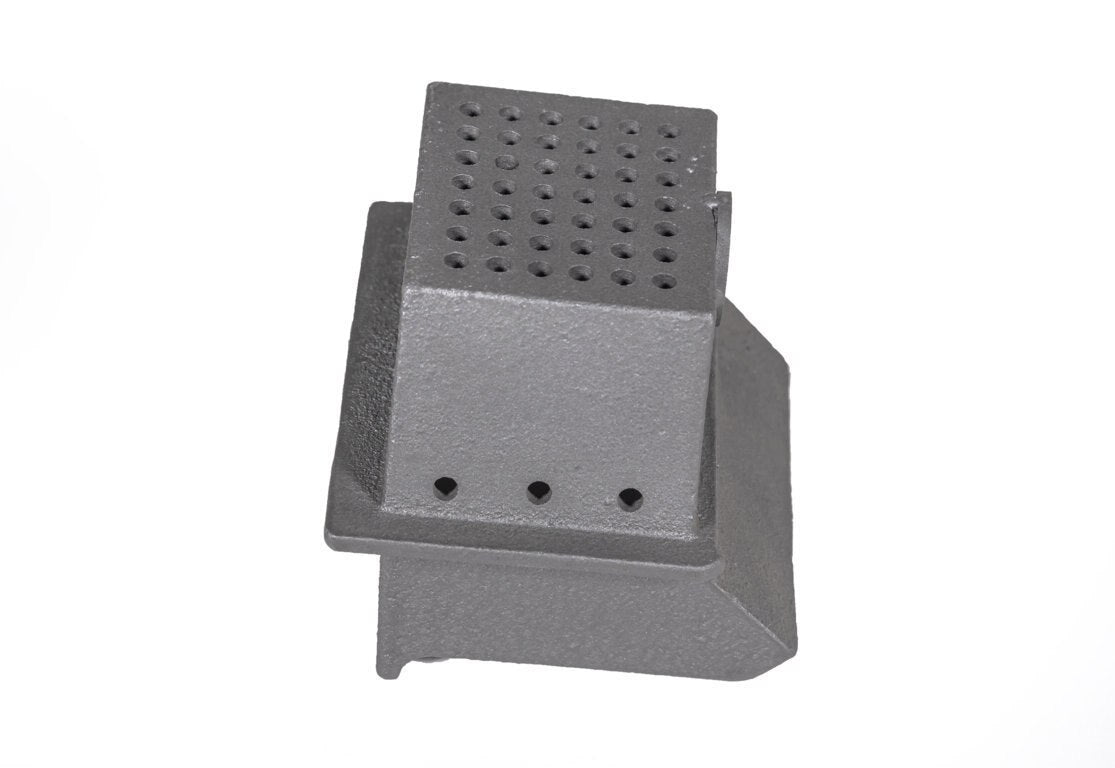 ComfortBilt medium cast burn pot for HP50 and Alpine HP41, top view of air holes