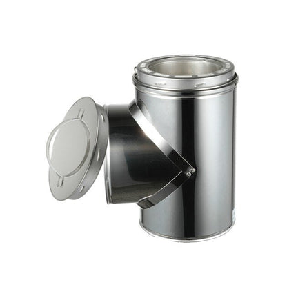 AllFuel HST 6" Class A chimney insulated tee with clean-out cap