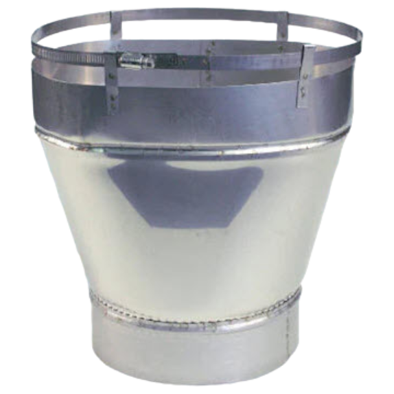 Forever Flex Oval to Round Chimney Liner Adapter