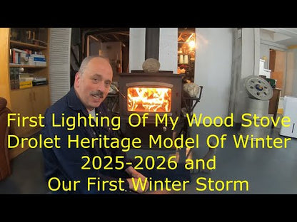 Drolet Heritage Wood Stove owner video