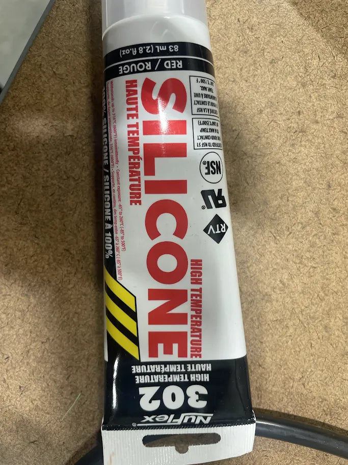 High temp red silicone sealant tube for pellet stove gaskets